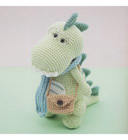 Dinosaurus gemaakt van DMC Natura Cotton