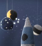 Breipatroon Babymobiel ruimte met planeten