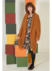 Damesvest met sjaalkraag