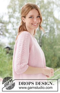 zomerse damestrui met kanten golfpatroon op de mouwen