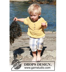 Trui met korte mouwen gemaakt van Drops Belle