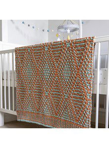 Babydeken met ruitmotief