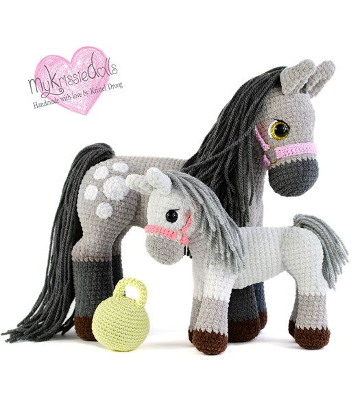 Haakpatroon pony Silver en veulentje Pip
