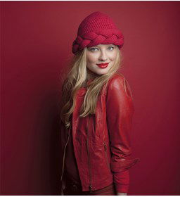 Damesmuts gemaakt van Phildar Phil Partner 6