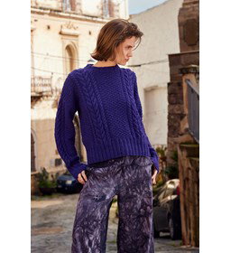 Trui Crossing gemaakt van Lang Yarns Wooladdicts Spirit