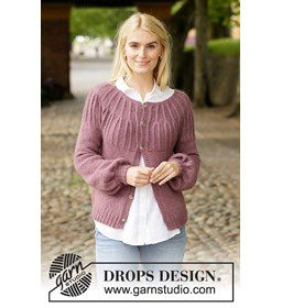 Damesvest gemaakt van Drops Alpaca