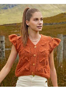 Damesvest met ruches