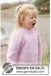 Breipatroon raglan kindertrui van DROPS Air van andere kant