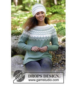 Trui gemaakt van DROPS Flora