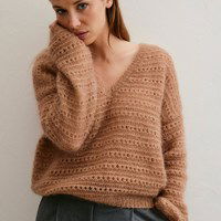 Luxe mohair trui