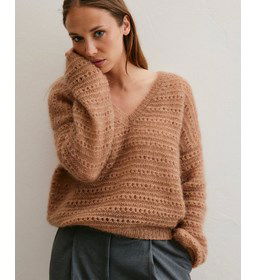 Luxe mohair trui gemaakt van Phildar Phil Mohair Soie