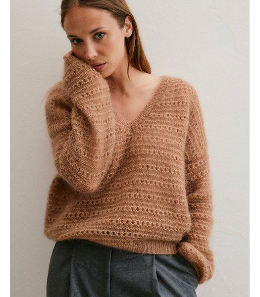 Breipatroon Luxe mohair trui