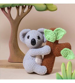 Kenzo de Koala gemaakt van Scheepjes Catona 25 en 10 gram