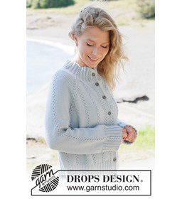 Rain Trail Cardigan gemaakt van Drops Daisy