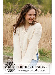 Damestrui met V-hals en split