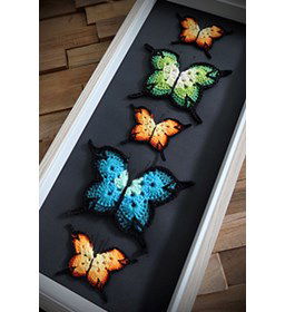 Vlinderss gemaakt van Scheepjes Maxi Sweet Treat