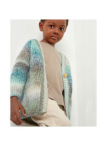 Lang kindervest met V-hals