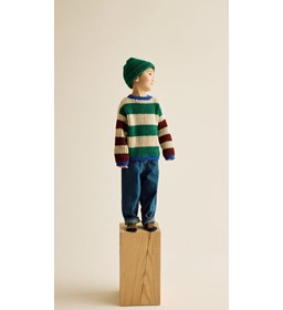 stoere trui in ribbelpatroon  gemaakt van Naaiartikelen