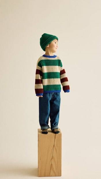 stoere trui in ribbelpatroon Titouan