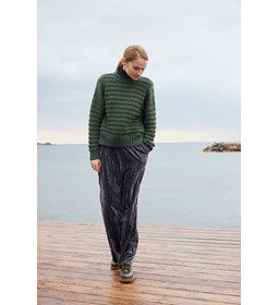 Damestrui met ribbels Grounded gemaakt van rondbreinaald nr 6