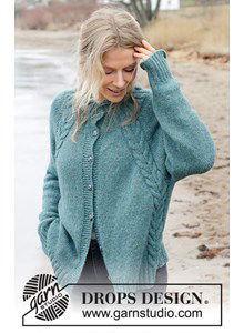 Damesvest met brede halsboord