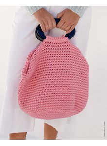 Handtas met zwarte hengsels