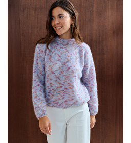 Trui met gevlekte print gemaakt van Breinaalden