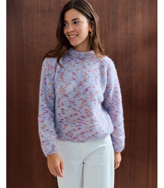 Breipatroon Trui met gevlekte print