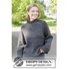 oversized damestrui met raglan en kabels gemaakt van Rondbreinaald nr 3 - 3,25