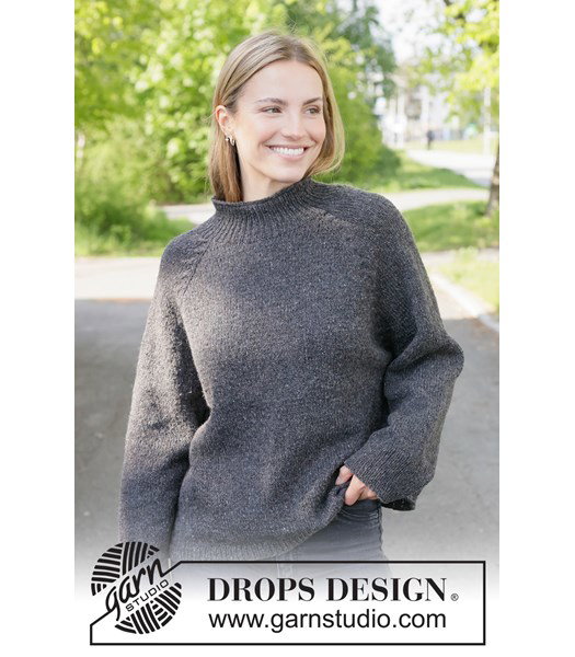 Breipatroon oversized damestrui met raglan en kabels