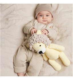 Knuffelleeuw met krullende manen