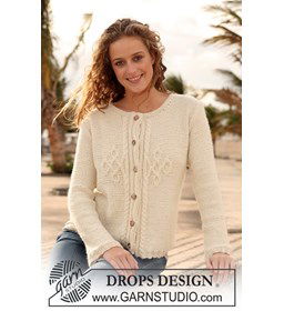 Dames vest gemaakt van Drops Puna