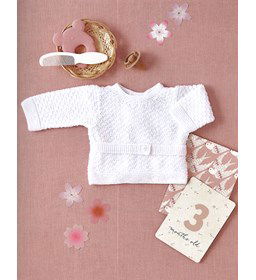 wikkelvestje met ceintuur gemaakt van knopen