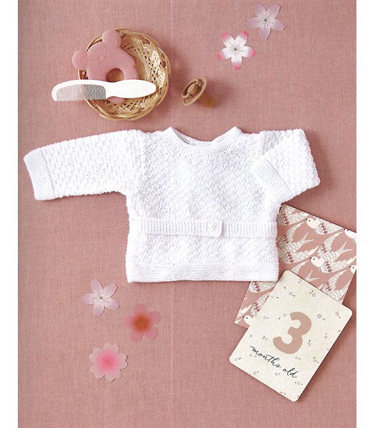 Breipatroon wikkelvestje met ceintuur