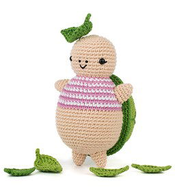 Schildpad gemaakt van Scheepjes Catona 50 - 100 gram