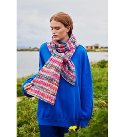 Sjaal Ebb en Flow gemaakt van Lang Yarns Move 8