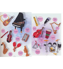 Muziekintrumenten gemaakt van Kralen