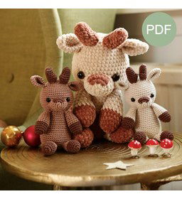 Rendier met jongen gemaakt van Durable Velvet