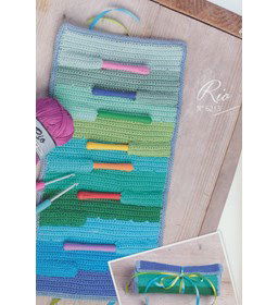 Haaknaalden etui gemaakt van Lammy Yarns Rio