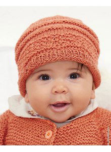 Babymutsje met dubbele rand