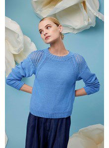 Damestrui Jorunn met schouders in open breiwerk