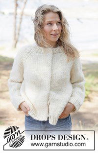 Snel gebreid chunky vest met raglan & punnikrand