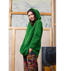 Damestrui met capichon gemaakt van Lang Yarns Phoenix