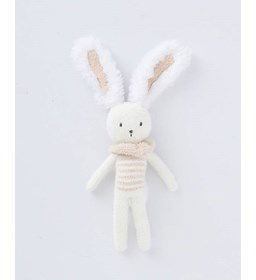 Knuffelkonijn met gestreept truitje gemaakt van Phildar Phil Romance