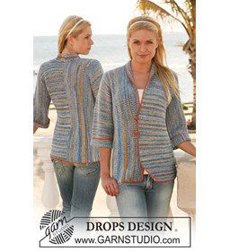 Dames vest gemaakt van knopen