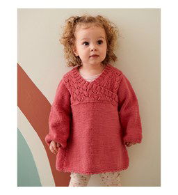 Meisjesjurk met overslag