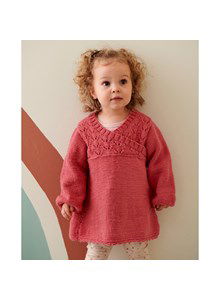 Meisjesjurk met overslag