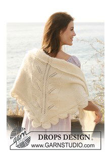 omslagdoek met blaadjes 