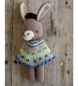 Ezel gemaakt van Scheepjes Catona 25 en 10 gram