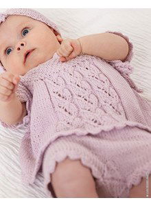 Babytuniek met kabelpatroon